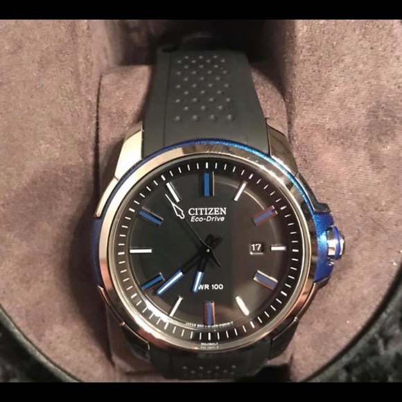 Citizen Eco-Drive WR 100 “Blue Accent” - Picture 1 of 6